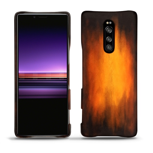 Sony Xperia 1 leather caseFauve Patine
