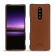 Sony Xperia 1 leather cover - Marron PU