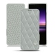 Funda de piel Sony Xperia 1 - Gris - Couture ( Nappa - Pantone W428C ) 