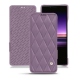 レザーケース Sony Xperia 1 - Lilas - Couture ( Nappa - Pantone 2645U ) 