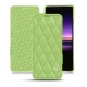 Funda de piel Sony Xperia 1 - Vert olive - Couture ( Nappa - Pantone 578U ) 