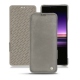 Sony Xperia 1 leather case - Acier vintage ( Pantone 403C ) 