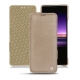 Sony Xperia 1 leather case - Taupe vintage ( Pantone 7530C ) 