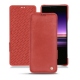 Custodia in pelle Sony Xperia 1 - Cerise vintage ( Pantone 185C ) 