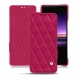 Lederschutzhülle Sony Xperia 1 - Rose fluo - Couture