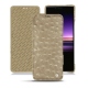 Capa em pele Sony Xperia 1 - Autruche desert