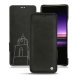 Sony Xperia 1 leather case - Negre poudro