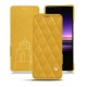 Lederschutzhülle Sony Xperia 1 - Jaune soulèu - Couture