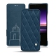 Housse cuir Sony Xperia 1 - Blu mediterran - Couture