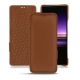 Sony Xperia 1 leather case - Marron PU