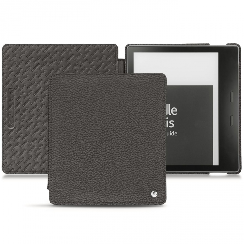 Amazon Kindle Oasis (2019) leather caseAnthracite ( Pantone #41403c ) 