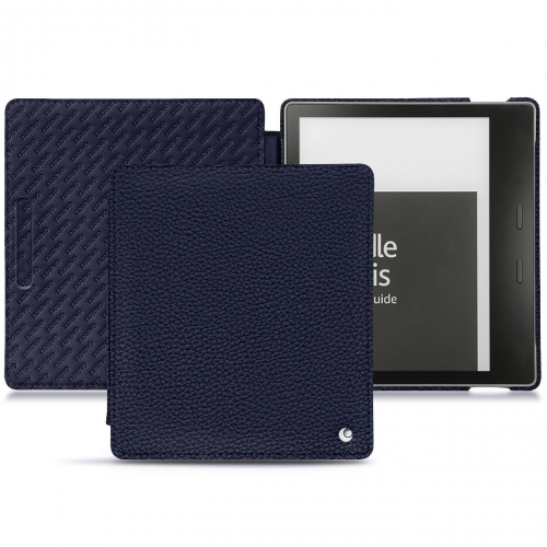 Housse cuir Amazon Kindle Oasis (2019) : Housse et coque en cuir pour Liseuses et tablettes sur NoreveCobalt ( Pantone #2b253f ) 