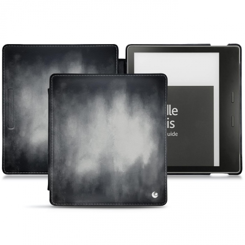 Housse cuir Amazon Kindle Oasis (2019) : Housse et coque en cuir pour Liseuses et tablettes sur NoreveGris Patine