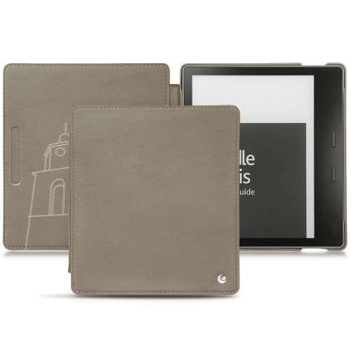 Custodia in pelle Amazon Kindle Oasis (2019)Darboun sabla ( Pantone #BCB1A1 )