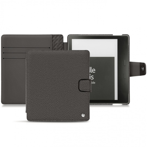 レザーケース Amazon Kindle Oasis (2019)Anthracite ( Pantone #41403c ) 
