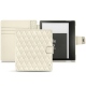Lederschutzhülle Amazon Kindle Oasis (2019) - Blanc - Couture ( Bologna - White ) 