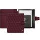 Amazon Kindle Oasis (2019) leather case - Lie de vin - Couture ( Pantone 5115C ) 