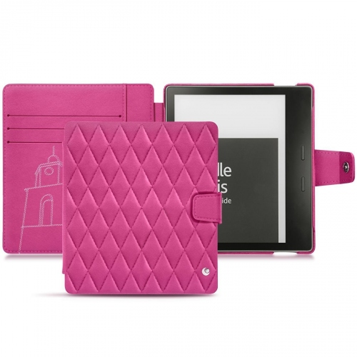 Amazon Kindle Oasis (2019) leather caseRose BB - Couture ( Pantone #DB599F )
