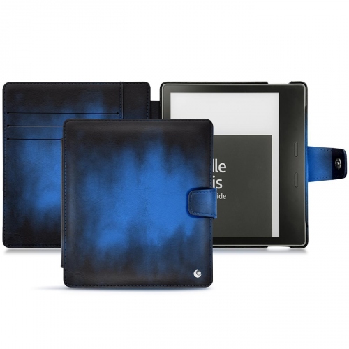 Lederschutzhülle Amazon Kindle Oasis (2019)Bleu Patine