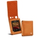 Cowon Plenue D2 leather case - Mandarine vintage ( Pantone 165C ) 