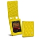 Cowon Plenue D2 leather case - Jaune fluo - Couture