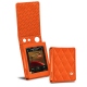 Cowon Plenue D2 leather case - Orange fluo - Couture