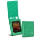 Cowon Plenue D2 leather case - Menthe vintage - Couture