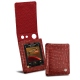 Housse cuir Cowon Plenue D2 - Autruche ciliegia