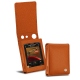 Cowon Plenue D2 leather case - Orange vibrant