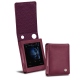 Cowon Plenue D leather case - Prune vintage ( Pantone 512C ) 