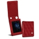 Cowon Plenue D leather case - Rouge - Couture ( Nappa - Pantone 199C ) 