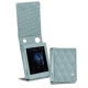 Custodia in pelle Cowon Plenue D - Bleu ciel - Couture ( Nappa - Pantone 277C ) 
