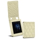 Funda de piel Cowon Plenue D - Ivoire - Couture ( Sleek P C12 - White ) 