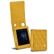 Lederschutzhülle Cowon Plenue D - Jaune soulèu - Couture
