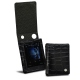 Housse cuir Cowon Plenue D - Crocodile nero
