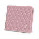 Porta-moedas - Anti RFID / NFC - Rose - Couture ( Nappa - Pantone 2365C ) 