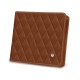 Monedero - Anti-RFID / NFC - Marron - Couture ( Nappa - Pantone 1615C ) 