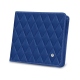 Porte-monnaie - Anti-RFID / NFC - Bleu océan - Couture ( Nappa - Pantone 293C ) 
