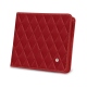 Monedero - Anti-RFID / NFC - Rouge - Couture ( Nappa - Pantone 199C ) 