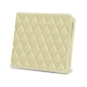 Porta-moedas - Anti RFID / NFC - Beige - Couture ( Nappa - Pantone 7502C ) 