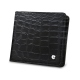 Porta-moedas - Anti RFID / NFC - Crocodile nero