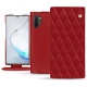 Custodia in pelle Samsung Galaxy Note10+ - Rouge - Couture ( Nappa - Pantone 199C ) 