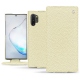 Funda de piel Samsung Galaxy Note10+ - Ivoire ( Sleek P C12 - White ) 