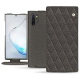 Lederschutzhülle Samsung Galaxy Note10+ - Anthracite - Couture ( Pantone 424C ) 