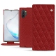Capa em pele Samsung Galaxy Note10+ - Tomate - Couture ( Pantone 187C ) 
