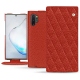Capa em pele Samsung Galaxy Note10+ - Papaye - Couture ( Pantone 180C ) 