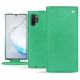 Housse cuir Samsung Galaxy Note10+ - Menthe vintage ( Pantone 562C ) 