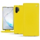 Housse cuir Samsung Galaxy Note10+ - Jaune fluo