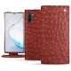 Capa em pele Samsung Galaxy Note10+ - Autruche ciliegia