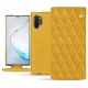 Capa em pele Samsung Galaxy Note10+ - Jaune soulèu - Couture